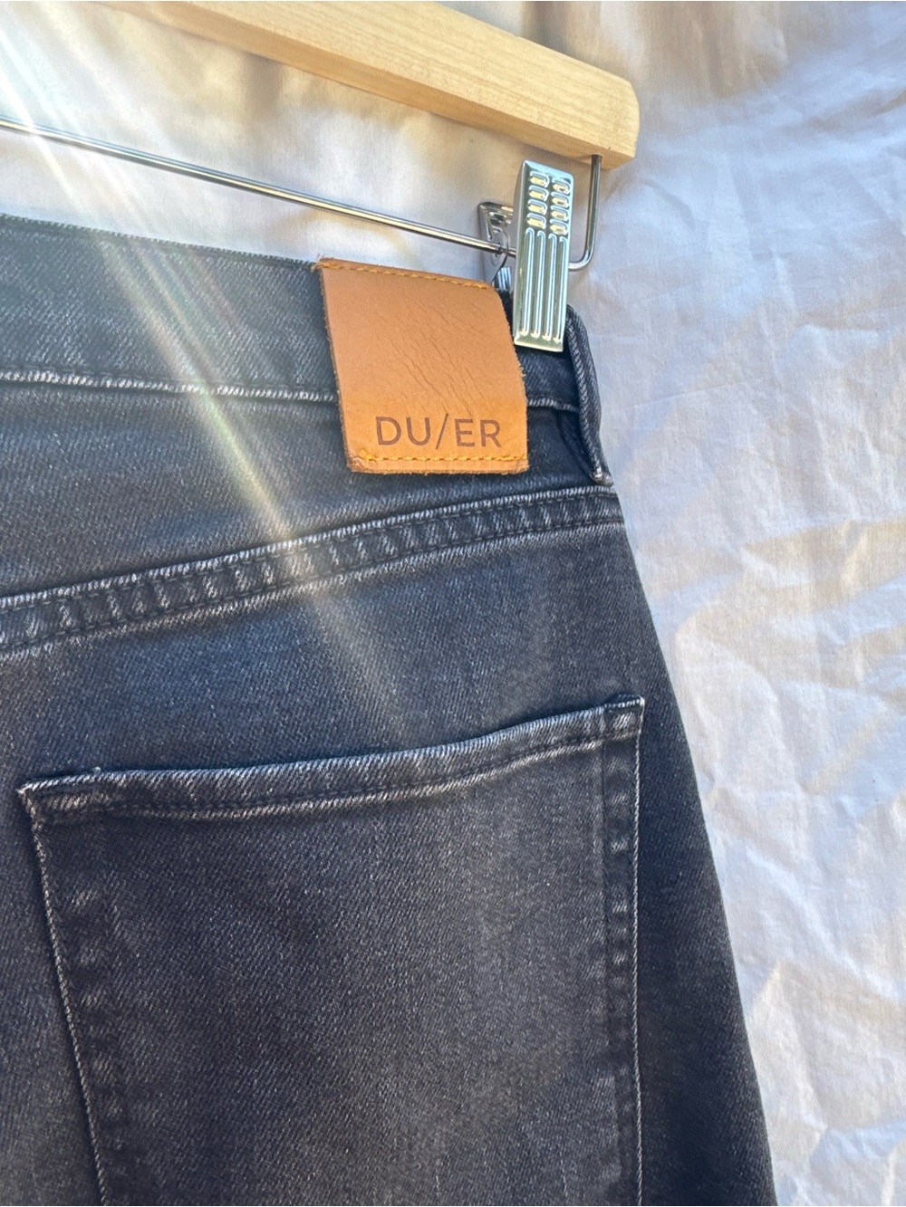 DUER Midweight Denim High Rise Arc - Picture 6 of 8